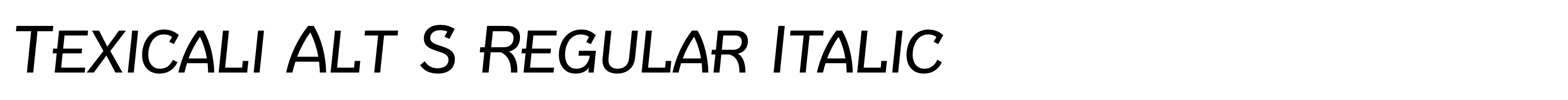 Texicali Alt S Regular Italic